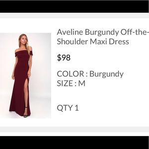 LuLus Off Shoulder Dress